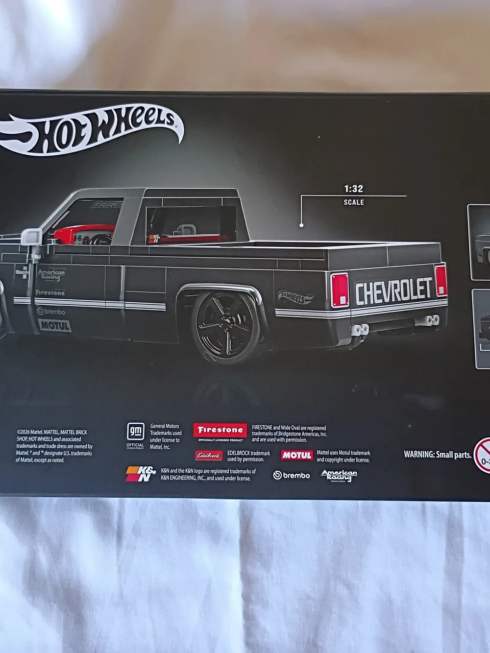 Hot Wheels 83 Chevy Silverado Kids Toy Truck - Black